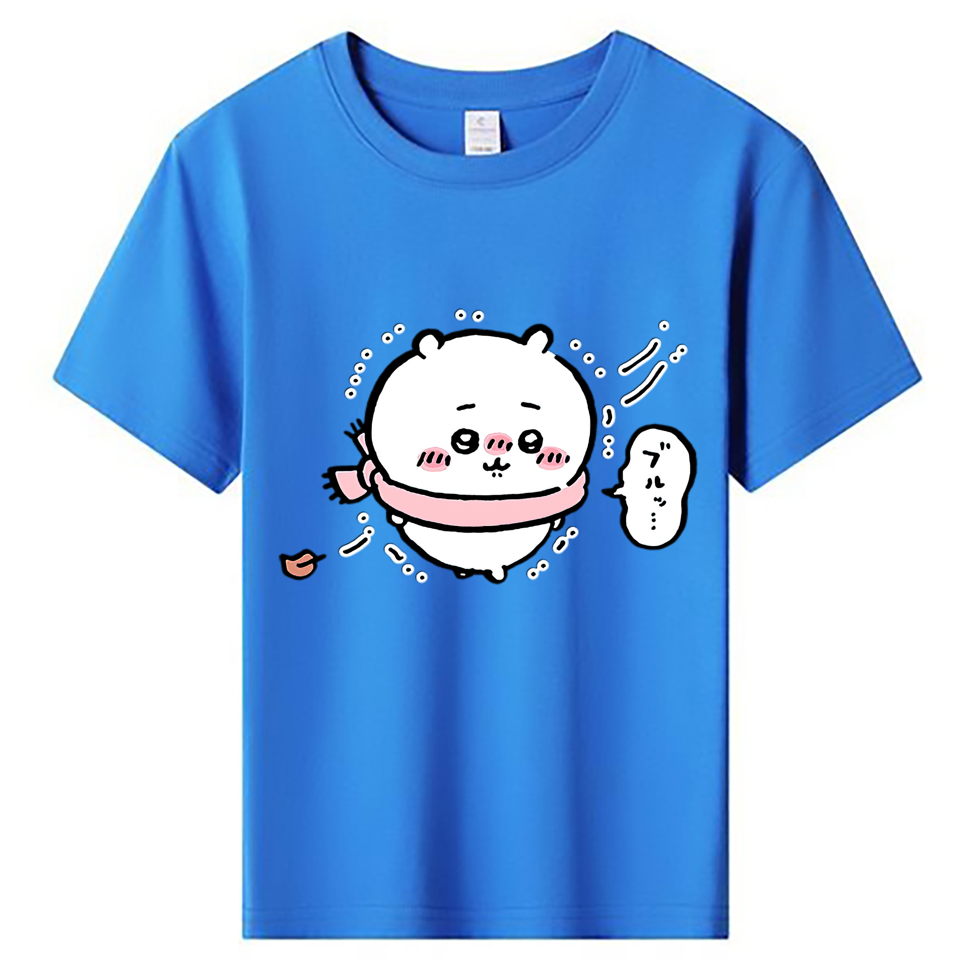 （画像用） ちいかわ ちいかわ Chii-kawa chiikawa 綿100％キッズTシャツ（フロントプリント）